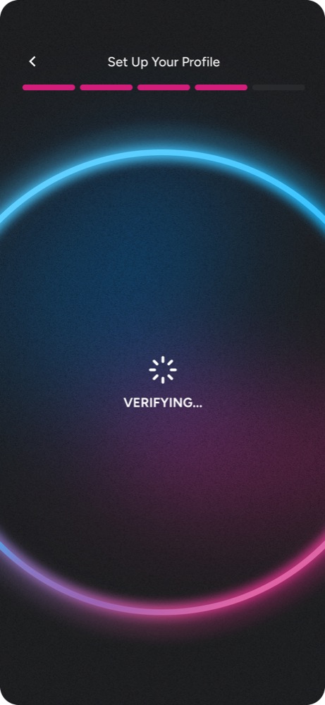 Avana face verification screen